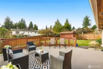 Deck off the kitchen