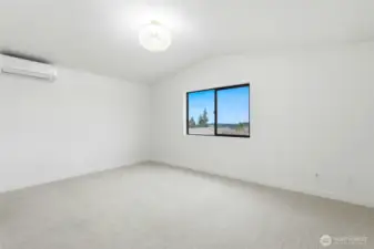 Primary suite with walk-in closet