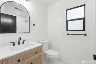 Upper level bathroom