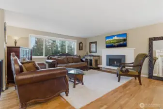 White and Red solid oak floors add beauty to floors on main level.