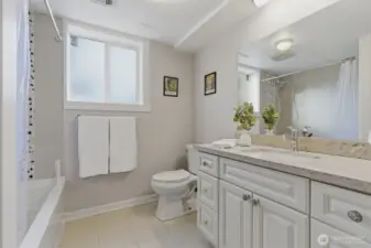 Lower level full bath