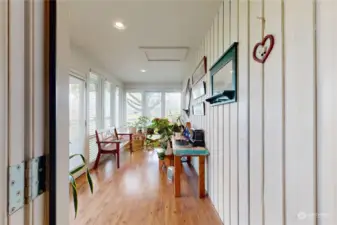 Sunroom for morning coffee.