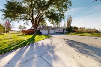 3 car garage (double door & single door access)