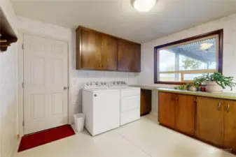 Spacious Laundry room.