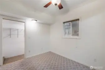 This room is a hidden gem. Use for an office or craft room...the possibilities are endless.
