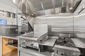 The main chef's station is ready to go!