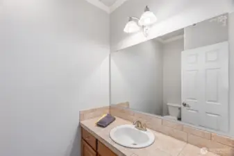1/2 bath down
