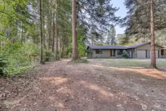 Potential for a driveway to the backyard
