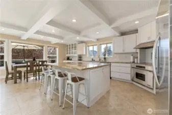 Beautiful coffered ceiling