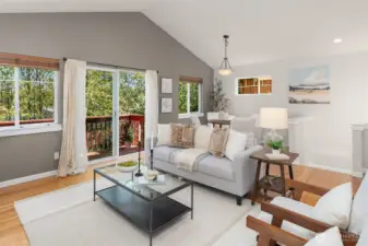 Sliding Glass door to Deck