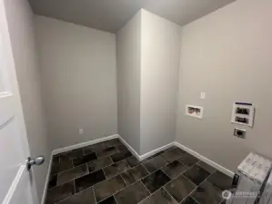 LAUNDRY ROOM 2ND FLOOR WITH NEW WASHER AND DRYER IN THE GARAGE STILL IN BOXES