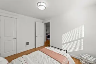 Bedroom #3 with closet to the left.