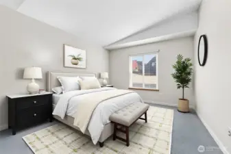 Primary Bedroom Virtually Staged