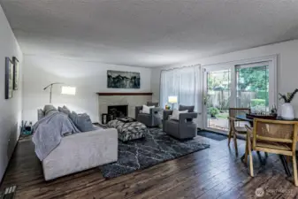 Family room off the kitchen