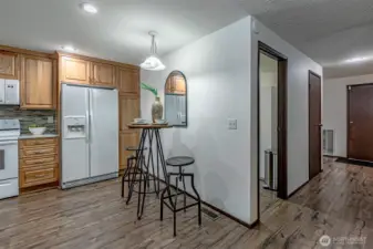 View of kitchen and hallway