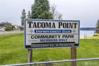 Exclusive to the neighborhood is a park that the new owner can join.