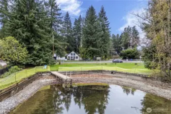 Tacoma Point park has a swallow dock, beach, and park