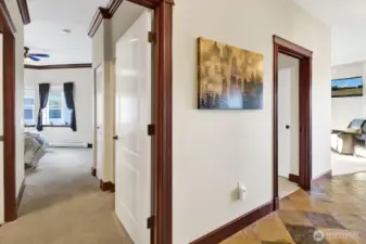 The primary suite...