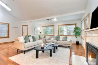 Vaulted Ceilings make the home feel large, open, and airy!