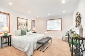 Giant Master Suite with walk in closet and attached bathroom