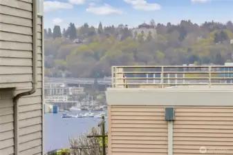 Peek a boo view from master bedroom