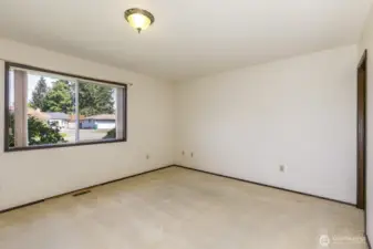 The primary bedroom.