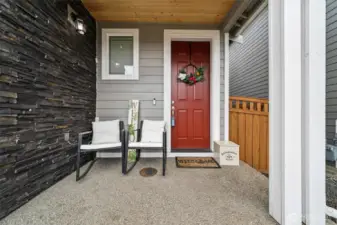 Welcoming front porch