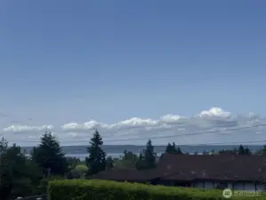 Sound and Mountain Views from Living Room