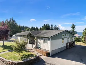 Double driveways, enough room for an RV too
