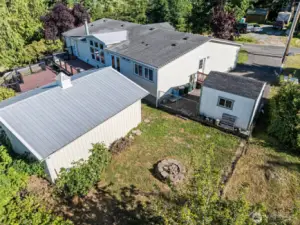 Garage, outbulding, & home