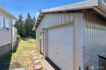 Garage with storage loft
