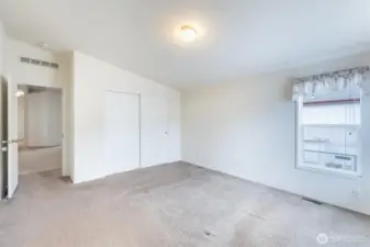 Primary with two closets