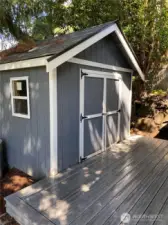 DADU Back Deck & Custom Built Storage Shed