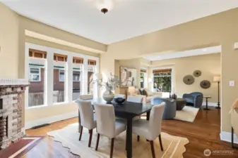 Dining area - open floor plan