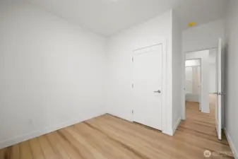 The 2nd bedroom is across the hall from the full bath.
