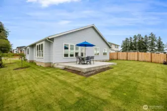 Another view of the fully fenced and spacious rear yard.