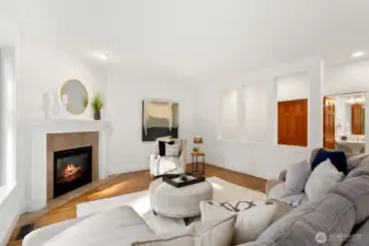 Convenient 3/4 bath on the main level