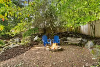 Firepit for evening hangouts and... SMORES...?!?!