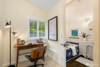 Main Home Nook + Upper Bathroom.