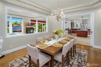 Large formal dining room. It could accommodate 10 to 12 person dining table for those larger events.