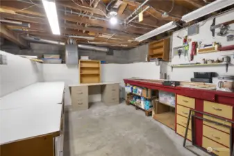 Lots of space for tinkering and projects.