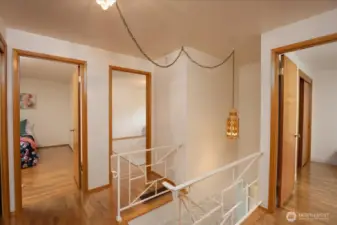 Upstairs you will find 4 bedrooms and full bath with 2 storage closets.