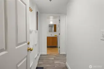 More storage off the front entryway