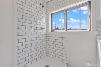 Second story bathroom