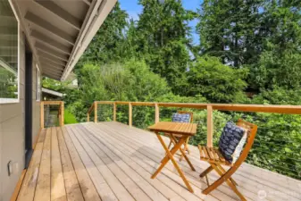 You will love sitting on your new deck!