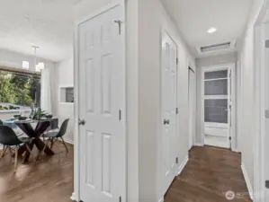 There's storage galore! 2 coat closets, a full-size linen closet and a toiletry closet provide more than enough space.