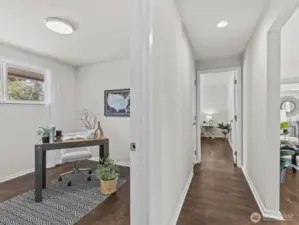 New lighting throughout enhances each room.