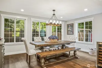 Host dinner parties and holiday meals with loved ones in this bright and spacious dining area - there's room for everyone at the table!