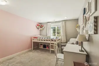 Third bedroom on the upper level.