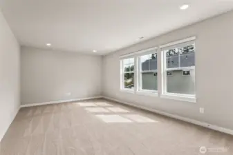 How does this look for a bonus room? Photos are for example only. Model home of the same plan and may reflect different colors and options.